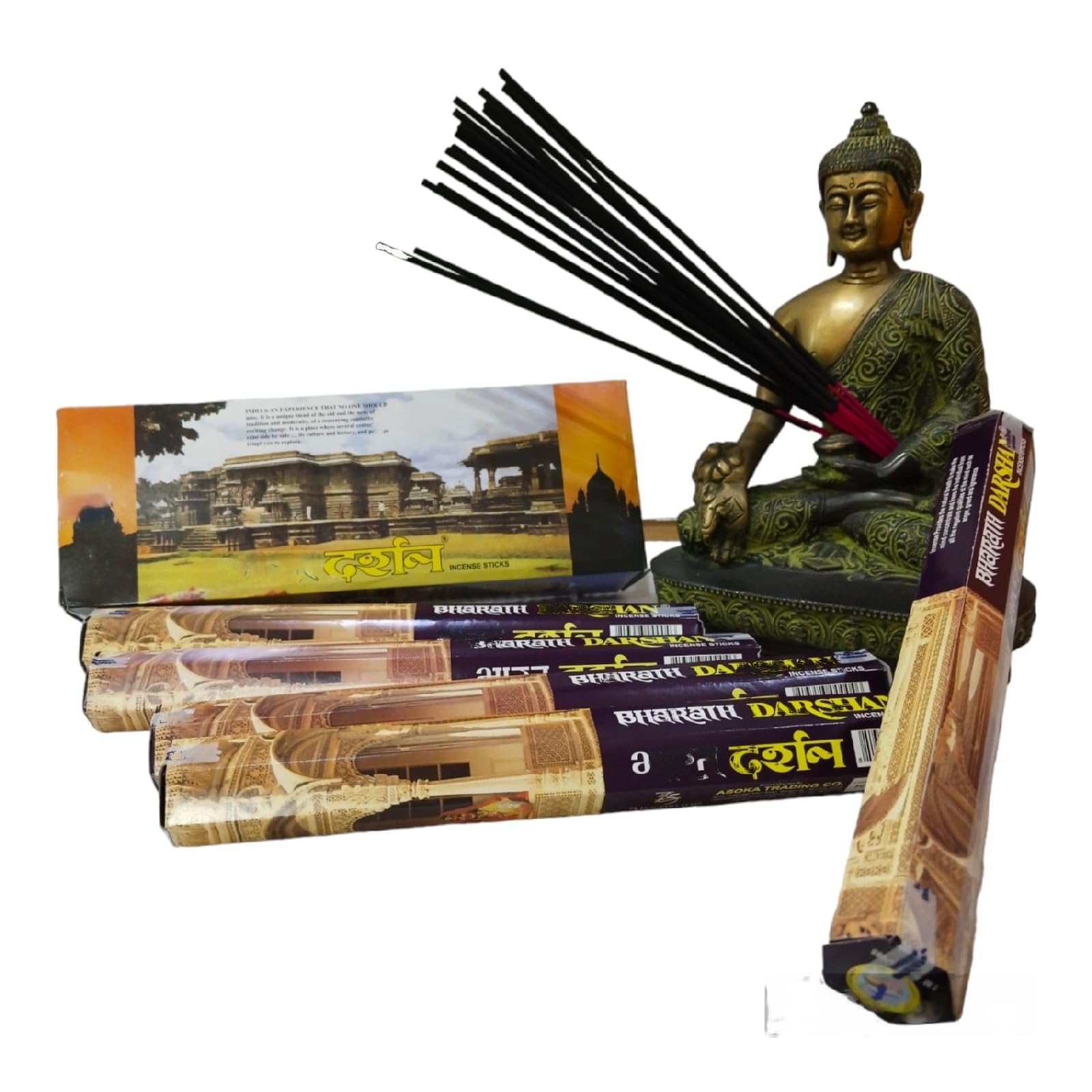 Bharat Darshan Wood Agarbatti & Agarbatti Stand (10 X 6 X 24 Cm, Brown)